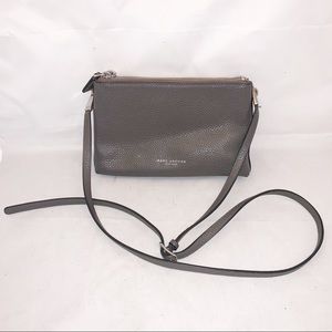 Marc Jacobs New York Gray Pebble Leather Crossbody